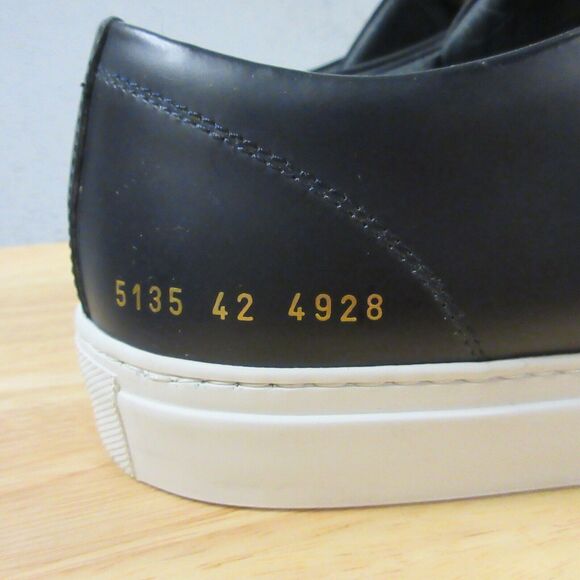 Common Projects Court Boxed Leather Sneakers EU 42, US 9 Blue Made in Italy - Picture 2 of 11